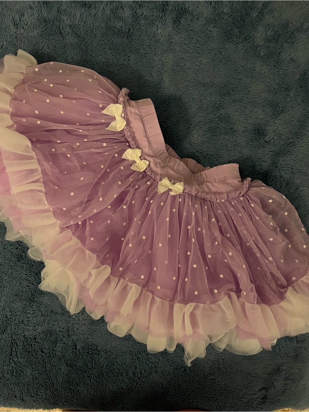 2-3t Purple Tulle Polka Dot Tutu